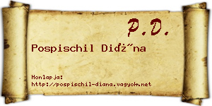 Pospischil Diána névjegykártya